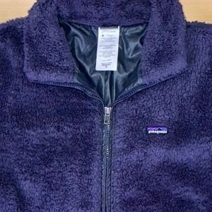 Patagonia Women's Deep Pile Plush Fleece Jacket Purple Size M Warm Lined